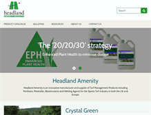 Tablet Screenshot of headlandamenity.com